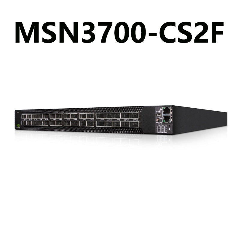 NVIDIA Mellanox MSN3700-CS2F Onyx System Spectrum-2 100GbE 1U Открытый Ethernet-коммутатор 32x100GbE QSFP28 