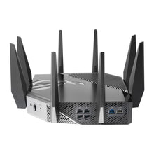 Lataa kuva Galleria-katseluun, ASUS GT-AXE11000 ROG Rapture Tri-Band WiFi 6E 802.11AX Gaming Router New 6GHz Band, 2.5G WAN/LAN Port, PS5 Compatible VPN Fusion
