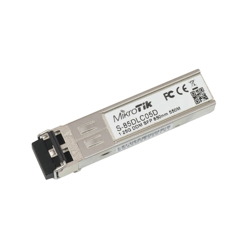 MikroTik S-85DLC05D SFP 1.25G Module, 550M, Multi Mode, 850nm Dual LC Connector, Multi Mode Fiber Connection, 1 PCS