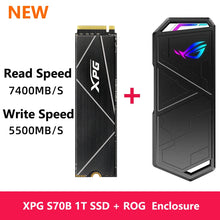Ladda upp bild till gallerivisning, ASUS ROG STRIX ARION External Hard Disk M.2 NVMe SSD Enclosure USB3.2 GEN2 Type-C, Fits PCIe 2280/2260/2242/2230 M/M+B Key
