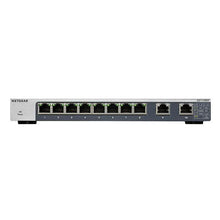Lataa kuva Galleria-katseluun, NETGEAR GS110MX Unmanaged Switch 10 Gigabit/Multi-Gigabit 8 Port Gigabit Ethernet, with 2 Port 5 Speed 56Gbps Bandwidth
