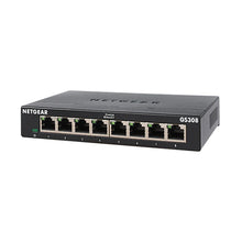 Carica l&#39;immagine nel visualizzatore di Gallery, NETGEAR GS308 8-Port Gigabit Ethernet Unmanaged Switch Metal shell, Gigabit 8-port 300 Series SOHO Unmanaged Switch
