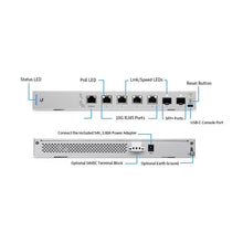 Carica l&#39;immagine nel visualizzatore di Gallery, Ubiquiti US-XG-6POE 10 GbE PoE Switch 170W, SFP+ (Gen1), 4x1/2.5/5/10 GbE PoE++ ports, 2x10G SFP+ ports, Layer 3 switching, 2xDC
