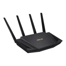 Carica l&#39;immagine nel visualizzatore di Gallery, ASUS RT-AX58U AX3000 802.11AX Dual-Band WiFi 6 Router, MU-MIMO And OFDMA, AiProtection Pro Network Security, AiMesh WiFi System
