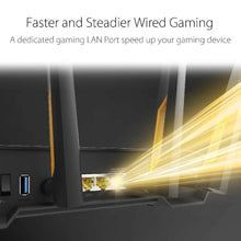 Lade das Bild in den Galerie-Viewer, ASUS TUF-AX3000 V2 TUF Gaming AX300 Dual Band WiFi 6 Gaming Router AiMesh MU-MIMO,Mobile Game Mode 3 Steps, 2.5Gbps WAN Port
