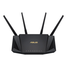 Cargar imagen en el visor de la galería, Enrutador ASUS RT-AX58U AX3000 802.11AX WiFi 6 de doble banda, MU-MIMO y OFDMA, seguridad de red AiProtection Pro, sistema WiFi AiMesh
