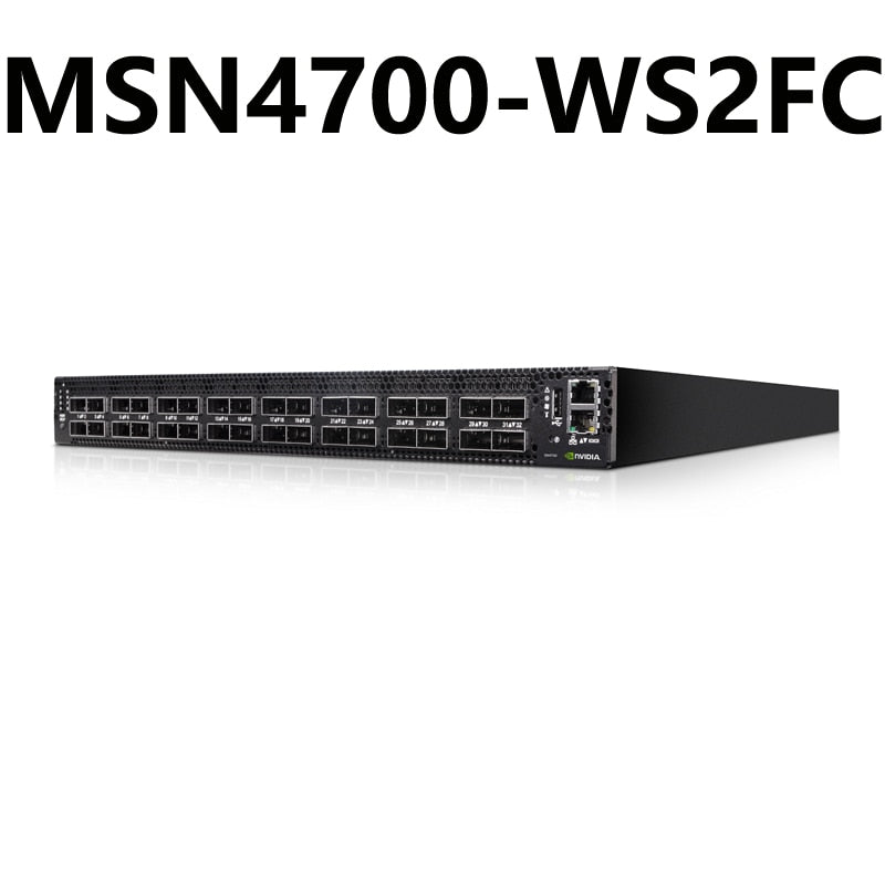 NVIDIA Mellanox MSN4700-WS2FC Spectrum-3 400GbE 1U Open Ethernet Switch Cumulus Linux System 32x400GbE QSFPDD