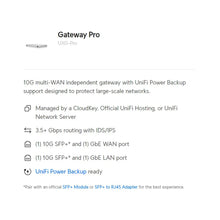 Load image into Gallery viewer, UBIQUITI UXG-Pro Gateway Pro Managed By A CloudKey, Official UniFi Hosting, UniFi Network Server, 3.5+ Gbps Routing With IDS/IPS
