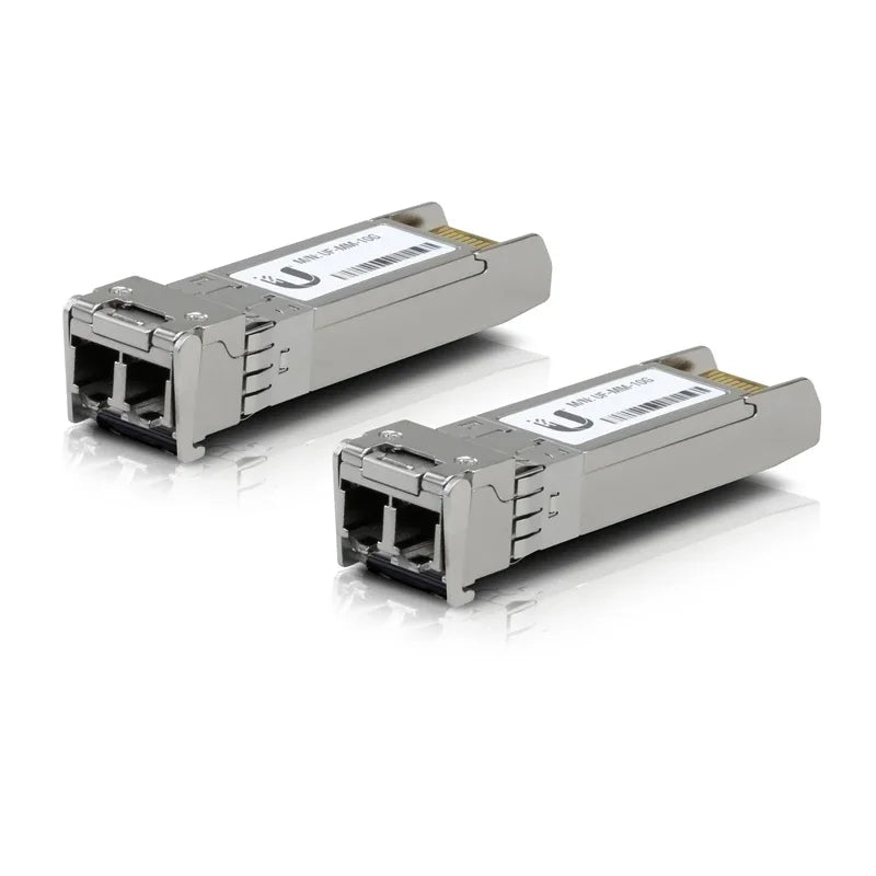 UBIQUITI UF-MM-10G SFP+ Modules And Cabling For 300M, 10 Gbps, UFiber Modules And LC Multi-Mode Fiber Cabling 2 Packs