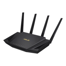 Загрузить изображение в средство просмотра галереи, Двухдиапазонный маршрутизатор ASUS RT-AX58U AX3000 802.11AX WiFi 6, MU-MIMO и OFDMA, сетевая безопасность AiProtection Pro, система Wi-Fi AiMesh
