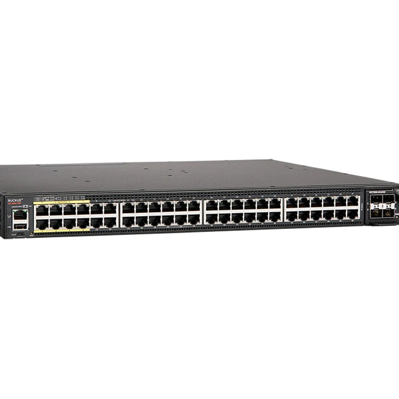 RUCKUS BROCADE ICX7450-48P Switches Layer 3 Mid-Range Access 48 Ports 1G PoE Switch L3 Routing 48x10/100/1000Mbps BGP OSPF