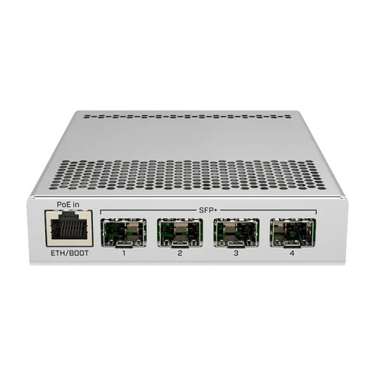 MikroTik CRS305-1G-4S+IN Five-Port Desktop Network Switch with 1xGigabit Ethernet Port and 4x SFP+ 10Gbps Ports