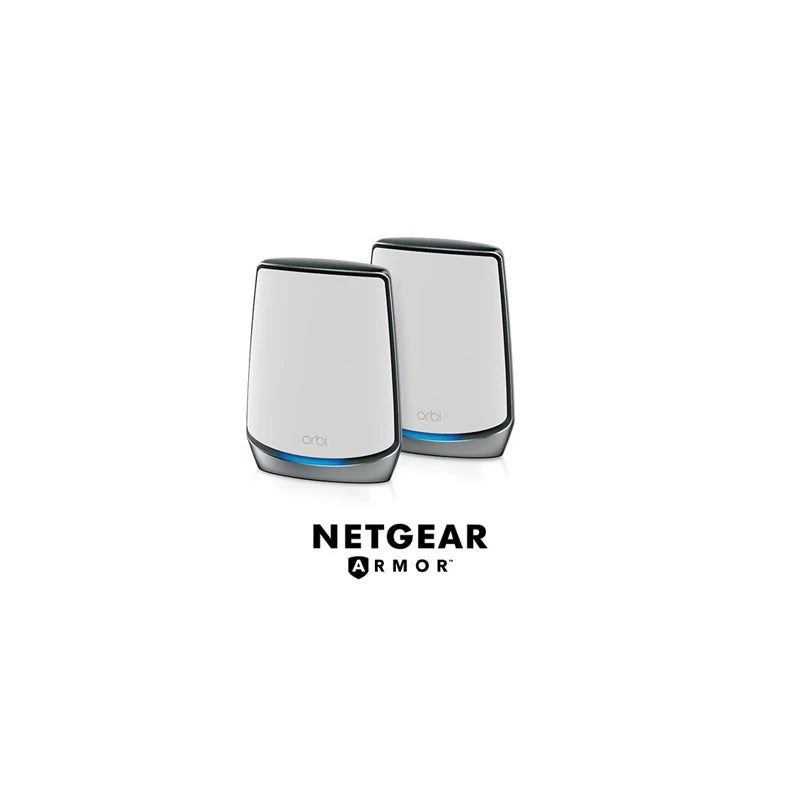 NETGEAR RBK852 AX6000 Mesh WiFi 6 Система 1 маршрутизатор + 1 спутник Трехдиапазонная Mesh Wi-Fi-система Orbi, 6 Гбит/с, охватывает большую площадь 5000 кв. футов