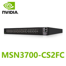 이미지를 갤러리 뷰어에 로드 , NVIDIA Mellanox MSN3700-CS2FC Spectrum-2 100GbE 1U Open Ethernet Switch Cumulus Linux System 32x100GbE QSFP28
