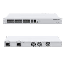 Kép betöltése a galériamegjelenítőbe: MikroTik CRS326-24S+2Q+RM fastest manage switch for the most demanding setups, 2x40 Gbps QSFP+ Ports and 24x10 Gbps SFP+ Ports
