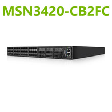 Load image into Gallery viewer, NVIDIA Mellanox MSN3420-CB2FC Spectrum-2 25GbE/100GbE Open Ethernet Switch Cumulus Linux System 48x25GbE&amp;12x100GbE QSFP28 &amp;SFP28
