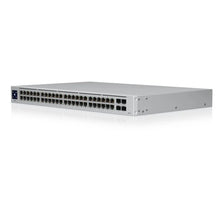 Load image into Gallery viewer, UBIQUITI USW-48-POE Switch 48 PoE, 195W PoE availability, 48-port, Layer 2 PoE switch with a silent, fanless cooling system
