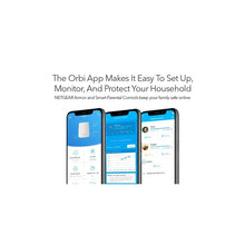 Load image into Gallery viewer, NETGEAR RBK50 AC3000 Mesh WiFi System 1 Router+1 Satellite Orbi Tri-Band Mesh WiFi System, 3Gbps, Covers Large Up To 5,000 Sq Ft
