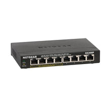 Ladda upp bild till gallerivisning, NETGEAR GS308P 8-Port Gigabit Ethernet SOHO Unmanaged Network Switch with 4-Ports PoE (53W)
