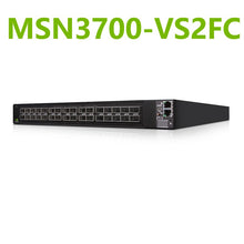 Carregar imagem no visualizador da galeria, NVIDIA Mellanox MSN3700-VS2FC Spectrum-2 200GbE 1U Open Ethernet Switch Cumulus Linux System 32 x 200GbE QSFP56
