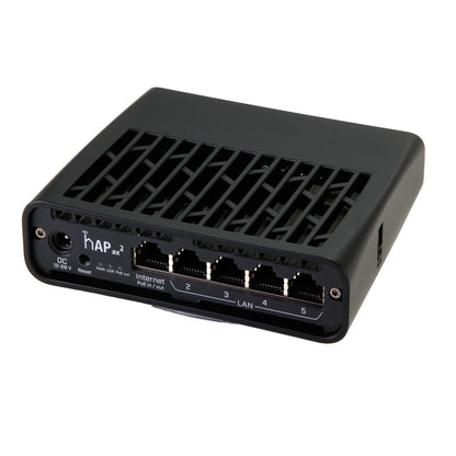 MikroTik C52iG-5HaxD2HaxD-TC AX1800 1.8Gbps WiFi 6 Router hAP ax², PoE-in and PoE-out 802.11ax WPA3 5x10/100/1000 Ethernet ports