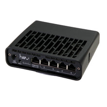 Kép betöltése a galériamegjelenítőbe: MikroTik C52iG-5HaxD2HaxD-TC AX1800 1.8Gbps WiFi 6 Router hAP ax², PoE-in and PoE-out 802.11ax WPA3 5x10/100/1000 Ethernet ports
