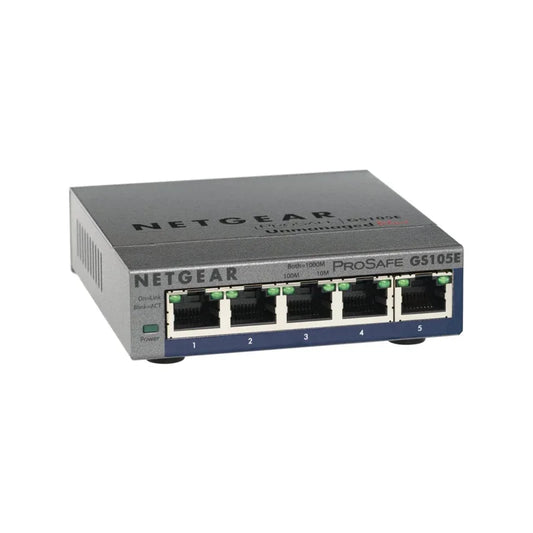 NETGEAR GS105E Network Switch ProSafe 5-Port Gigabit Ethernet Smart Managed Plus Switches