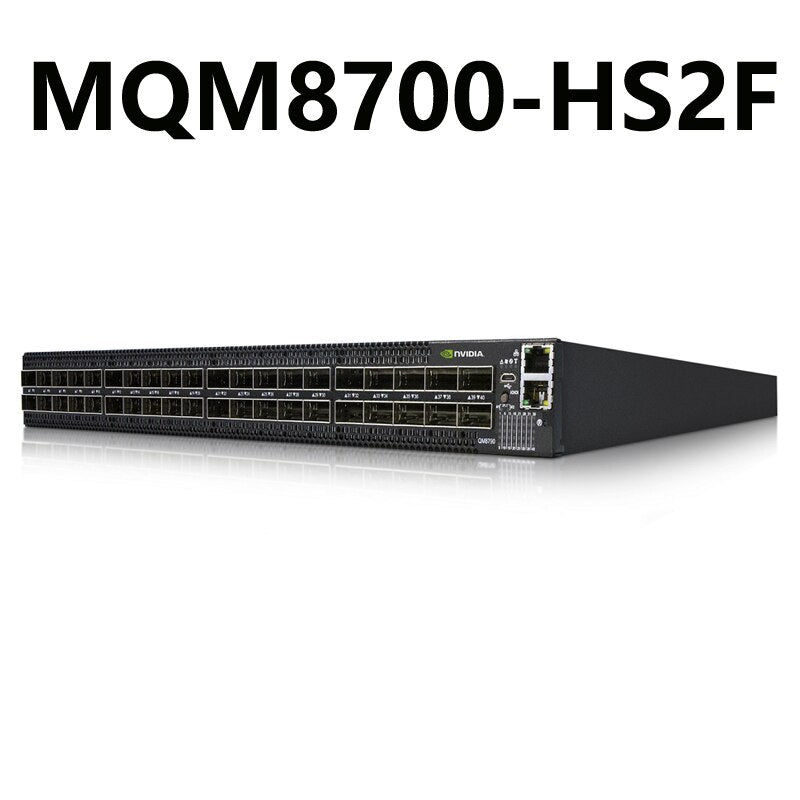 NVIDIA Mellanox MQM8700-HS2F Quantum HDR InfiniBand Switch 1U 40 x HDR 200Gb/s Ports 16Tb/s Aggregate Switch Throughput