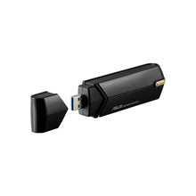 Lataa kuva Galleria-katseluun, ASUS USB-AX56 Dual Band AX1800 USB WiFi Adapter 1800Mbps 802.11ax Support MIMO/OFDMA USB 3.0 Wi-Fi Adapter with Included Cradle
