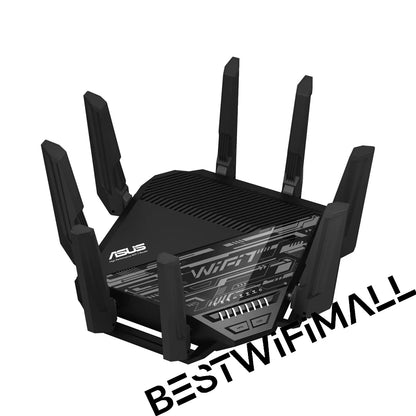 ASUS RT-BE96 BE19000 Tri-Band WiFi 7 Router Support New 320MHz Bandwidth 4096-QAM Multi-Link Operation MLO Dual 10G Ports VPN