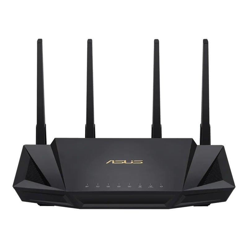 Enrutador ASUS RT-AX58U AX3000 802.11AX WiFi 6 de doble banda, MU-MIMO y OFDMA, seguridad de red AiProtection Pro, sistema WiFi AiMesh