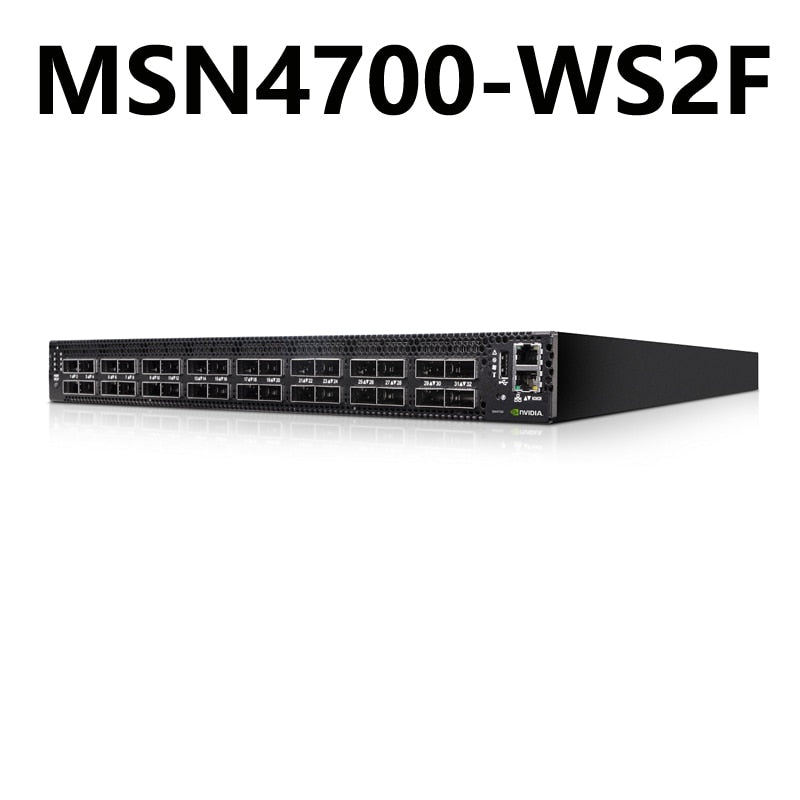 NVIDIA Mellanox MSN4700-WS2F Spectrum-3 400GbE 1U Conmutador Ethernet abierto Sistema Onyx 32x400GbE QSFPDD 