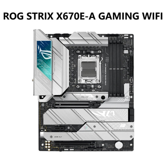 ASUS ROG STRIX X670E-A GAMING WiFi 6E Socket AM5 LGA 1718 AMD Ryzen 7000 Gaming Motherboard 16+2 Power Stages PCIe 5.0 DDR5