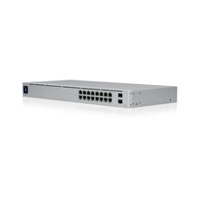 Indlæs billede til gallerivisning UBIQUITI USW-16-POE POE Switch Layer 2, PoE switch with (16) GbE RJ45 ports, including (8) PoE+ ports, and (2) 1G SFP ports
