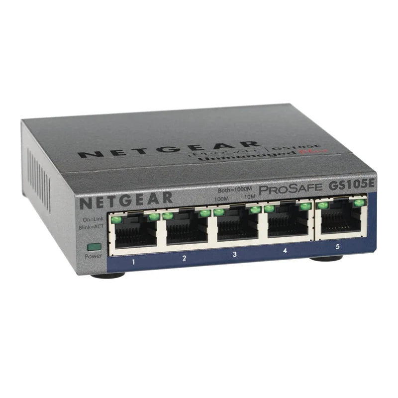 NETGEAR GS105E Network Switch ProSafe 5-Port Gigabit Ethernet Smart Managed Plus Switches