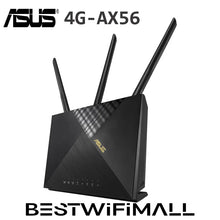 Carregar imagem no visualizador da galeria, ASUS 4G-AX56 (Used) 4G+ LTE Router, 4x Gigabit Ethernet, Wi-Fi 6 AX1800, Cat.6 300Mbps, Dual-Band WiFi Router, Captive Portal

