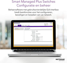 Load image into Gallery viewer, NETGEAR GS105PE Gigabit Plus Switch 5-Port Gigabit Ethernet Plus PoE Pass-Throu/PoE Power Down Switch With 2-Port PoE Out Ports
