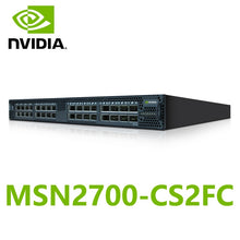 Lade das Bild in den Galerie-Viewer, NVIDIA Mellanox MSN2700-CS2FC Spectrum 100GbE 1U Open Ethernet Switch 32x100GbE Posts
