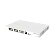 Cargar imagen en el visor de la galería, Mikrotik CRS328-24P-4S+RM Enrutador Gigabit Ethernet de 24 puertos/conmutador PoE con 4 puertos SFP+ de 10 Gbps en caja para montaje en rack de 1U 
