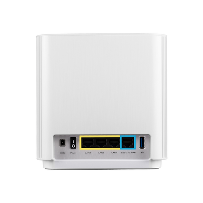 ASUS ZenWiFi ET8 WiFi 6E Router, New 6 GHz Frequency Band, 5 GHz and 2.4 GHz Bands, 6600 Mbps, 1Pack For 2750 Sq.ft. 4+ Rooms