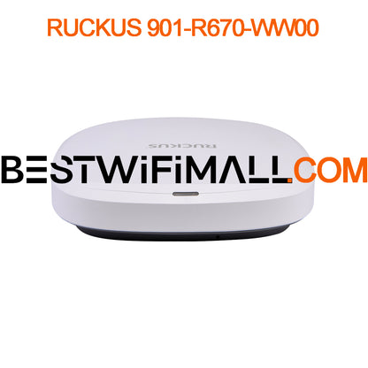 RUCKUS NETWORKS R670 901-R670-WW00 901-R670-EU00 High-Performance Wi-Fi 7 2x2:2 Indoor Access Point With 9.3 Gbps Max Rate 4K/8K